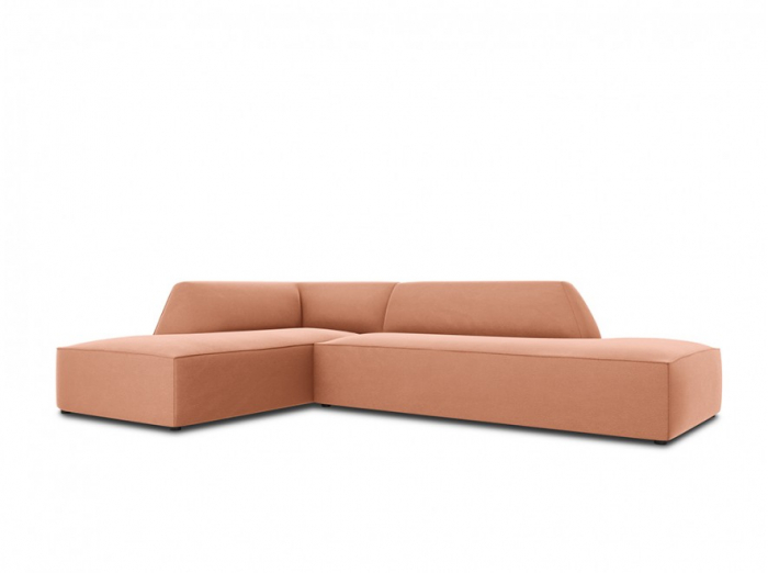 Colțar modular Ruby, cu 4 locuri colț pe partea stângă și tapițerie din catifea [2]