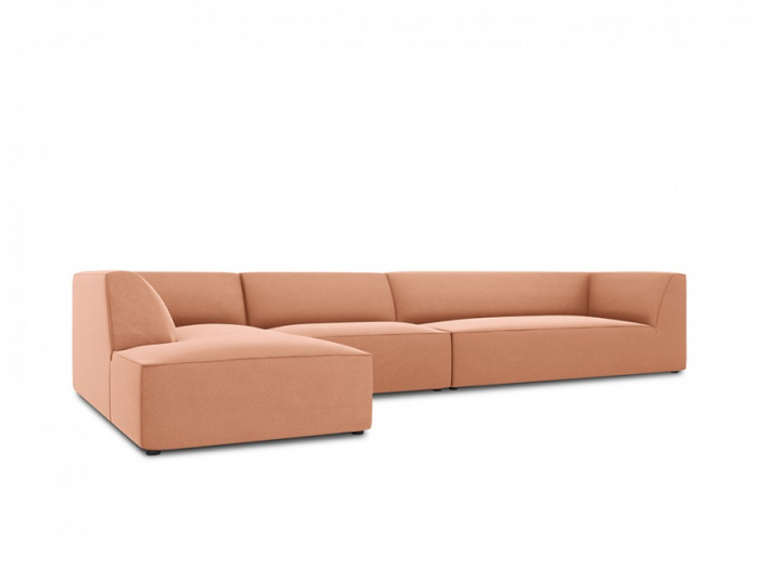 Colțar modular Ruby, cu 5 locuri colț pe partea stângă și tapițerie din catifea [3]