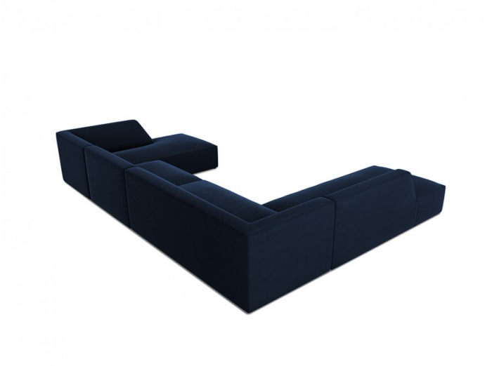 Colțar modular Ruby, cu 7 locuri colț pe partea stângă și tapițerie din catifea [4]