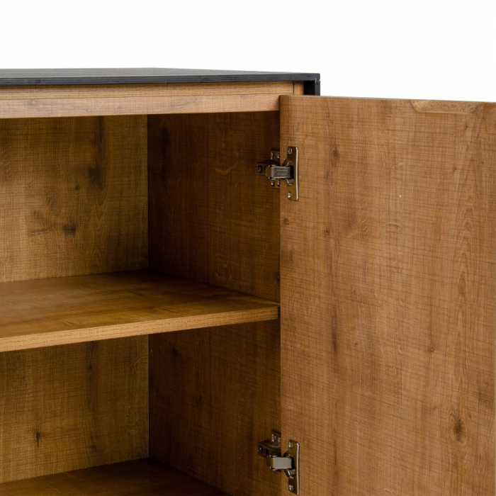 Bibliotecă Alfil din MDF și metal 84,50 X 40 X 129 CM [8]