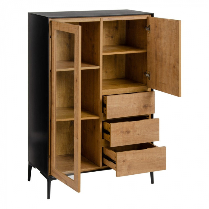 Bibliotecă Alfil din MDF și metal 84,50 X 40 X 129 CM [4]