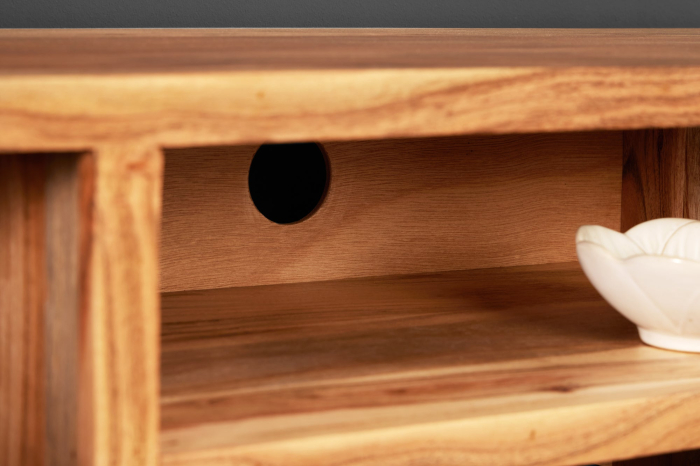 Comoda TV AMAZONAS suspendata din lemn de salcam, 160 cm [9]