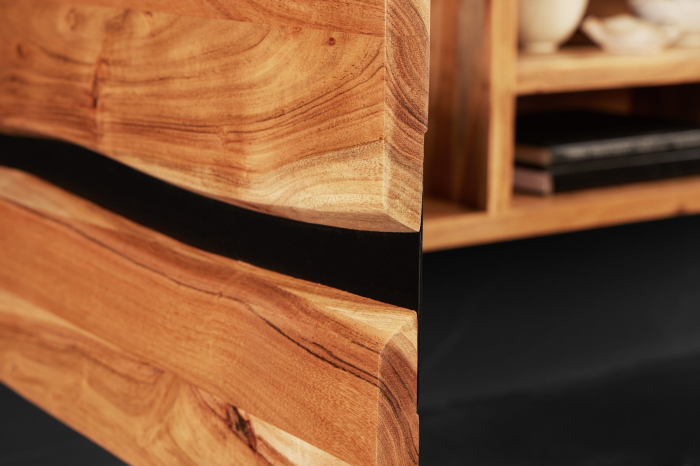 Comoda TV AMAZONAS suspendata din lemn de salcam, 160 cm [7]