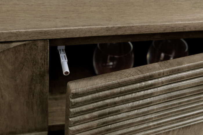 Comoda TV ART DECO din lemn de mango gri, 200 cm [9]