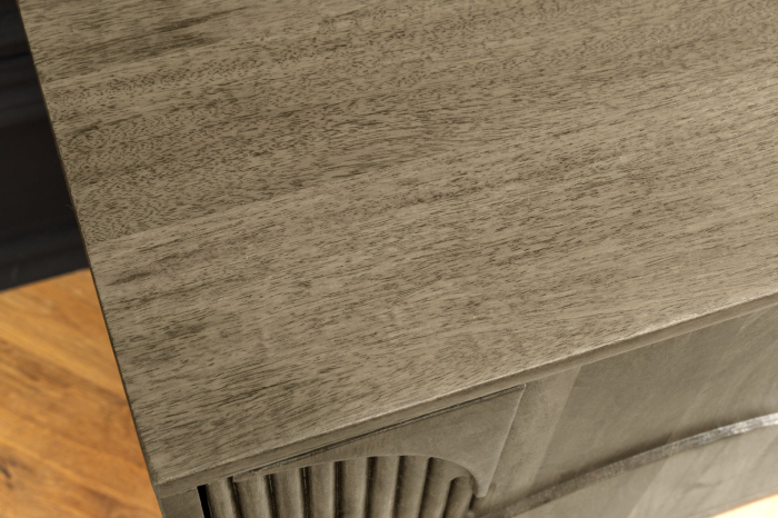 Comoda TV ART DECO din lemn de mango gri, 200 cm [7]