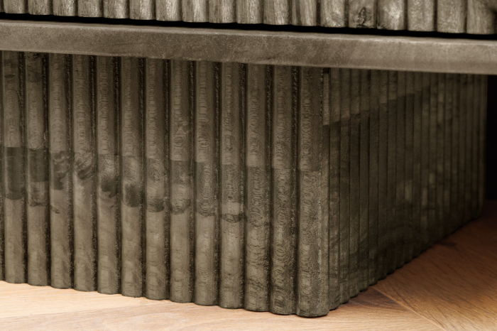 Comoda TV ART DECO din lemn de mango gri, 200 cm [8]