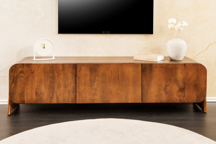Comoda TV BRASIL din lemn de mango maro, 160 cm [3]