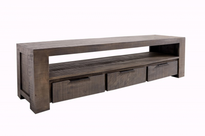 Comodă TV din lemn de mango gri Iron Craft 170 cm [1]