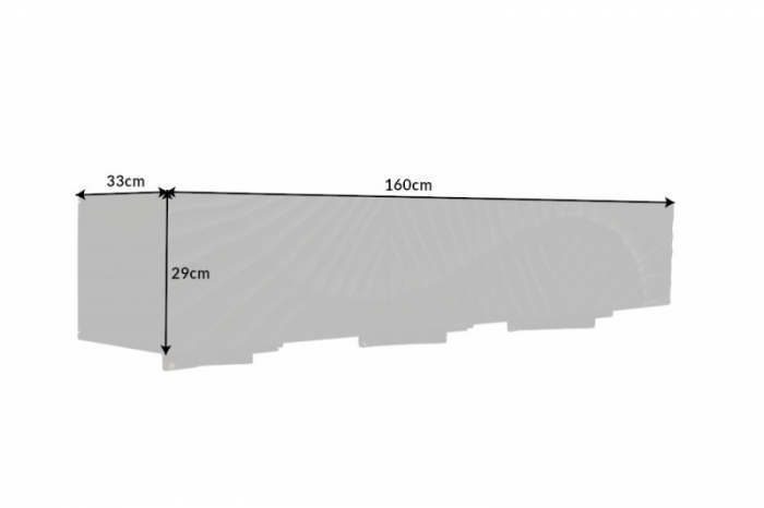 Comodă TV din lemn de mango negru Scorpion 160 cm [12]