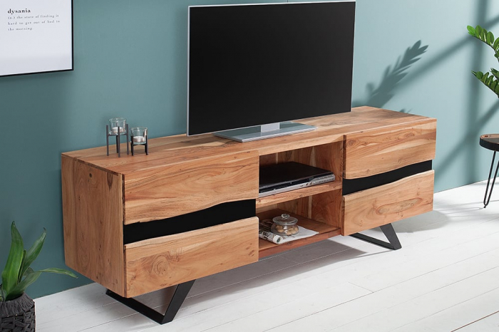 Comodă TV din lemn de salcâm Amazonas 160 cm [3]