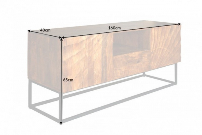 Comodă TV din lemn de mango maro Scorpion 150 cm [7]