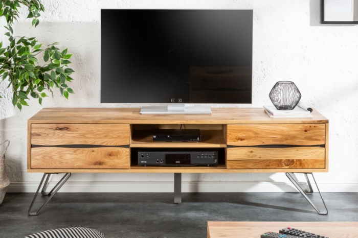 Comodă TV din lemn de stelar Edge 160 cm [3]