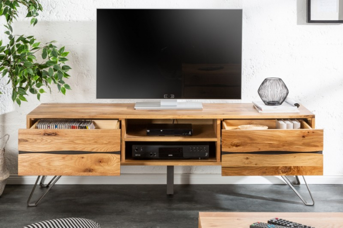 Comodă TV din lemn de stelar Edge 160 cm [4]