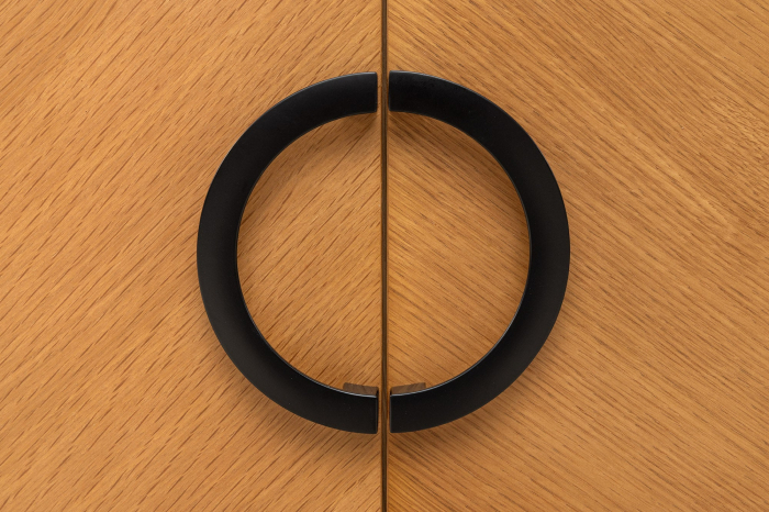 Comoda TV GRANDEZZA din lemn de steja si metal, 180 cm [7]