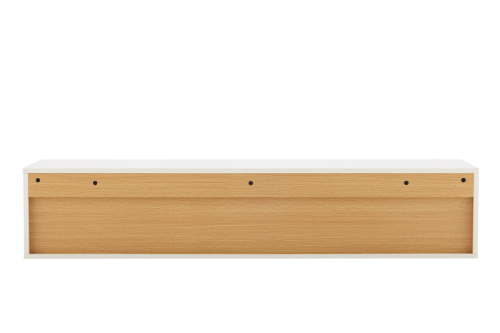 Comoda TV LOFT 150 cm suspendat, alb natural [14]