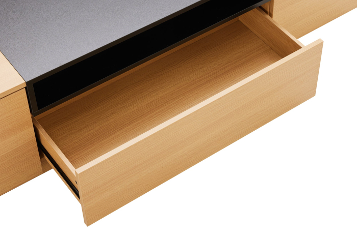 Comodă TV LOFT 160 cm negru natural [13]