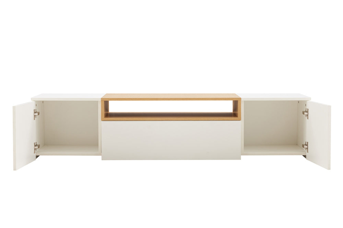 Comoda TV LOFT 160 cm suspendat, alb natural [13]