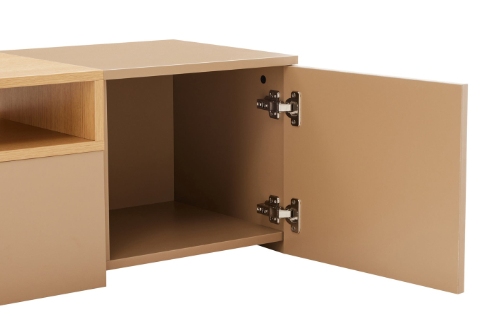 Comoda TV LOFT 160 cm suspendat, culoare gri-bej natural [14]