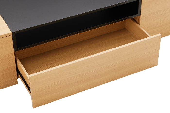 Comoda TV LOFT 160 cm suspendat, negru natural [13]