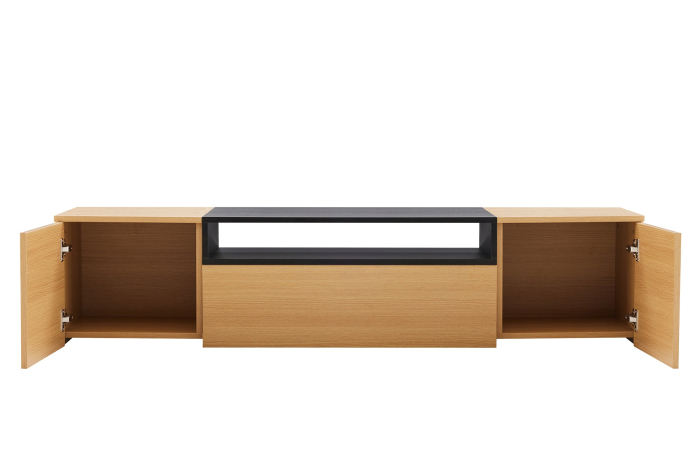 Comoda TV LOFT 160 cm suspendat, negru natural [11]