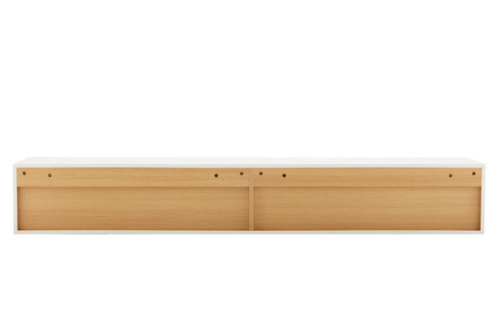 Comoda TV LOFT 200 cm suspendat, alb natural [15]