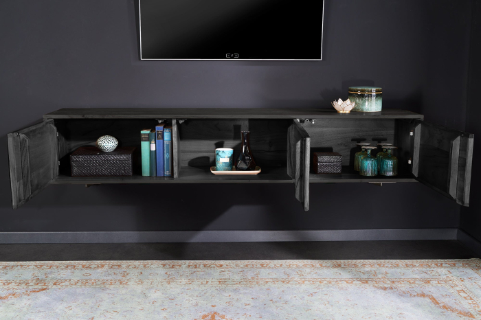 Comoda TV MOUNTAIN SOUL suspendata din lemn de salcam, 160 cm [4]