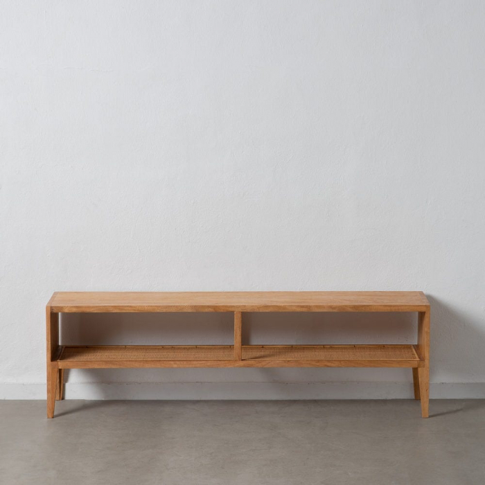 Comodă TV  Sahara din lemn de mango și ratan 150 X 45 X 35 CM [3]