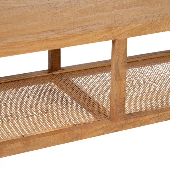 Comodă TV  Sahara din lemn de mango și ratan 150 X 45 X 35 CM [5]