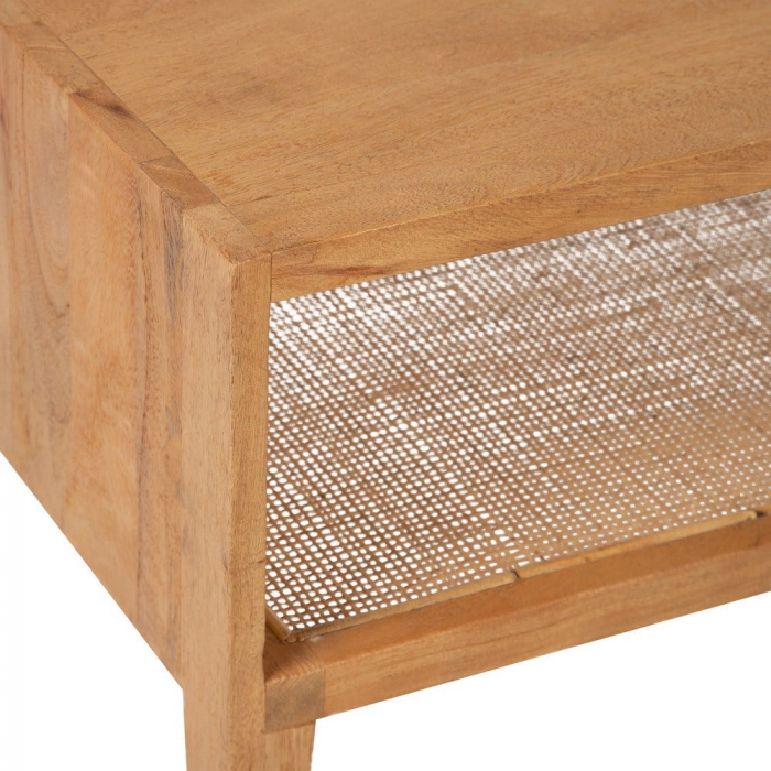 Comodă TV  Sahara din lemn de mango și ratan 150 X 45 X 35 CM [4]