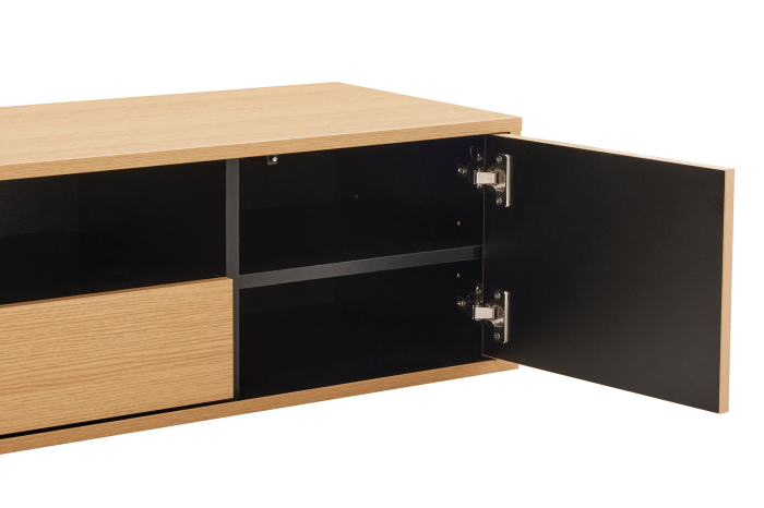 Comoda TVLOFT 150 cm suspendat, negru natural [12]