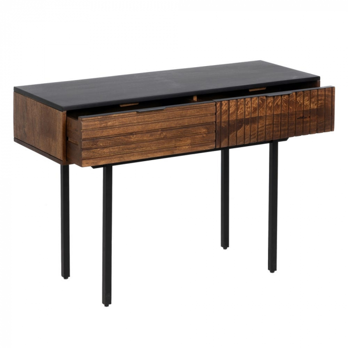 Consolă intrare Abner din lemn de mango maro/negru 110 X 40 X 78 CM [4]