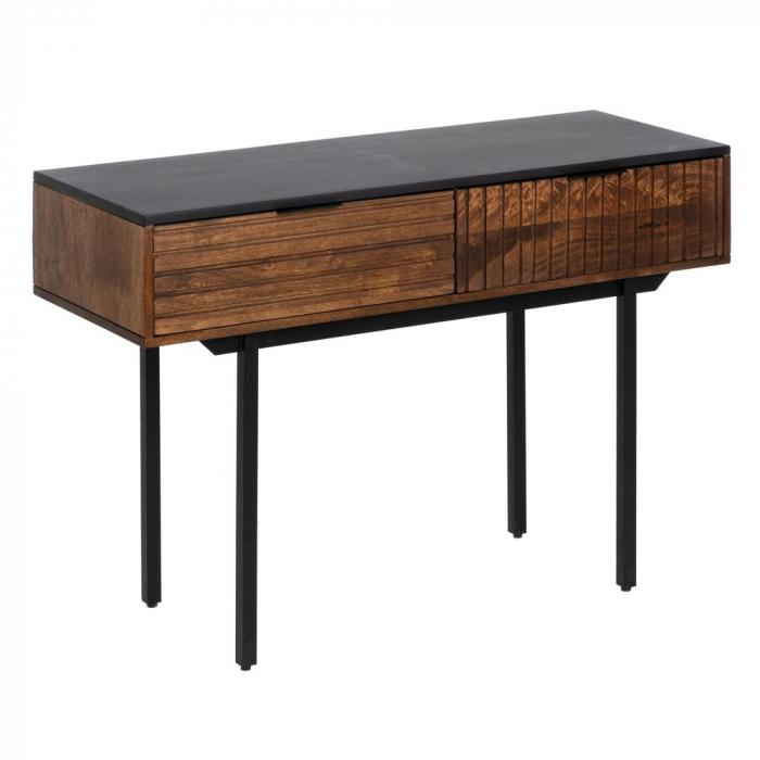Consolă intrare Abner din lemn de mango maro/negru 110 X 40 X 78 CM [1]