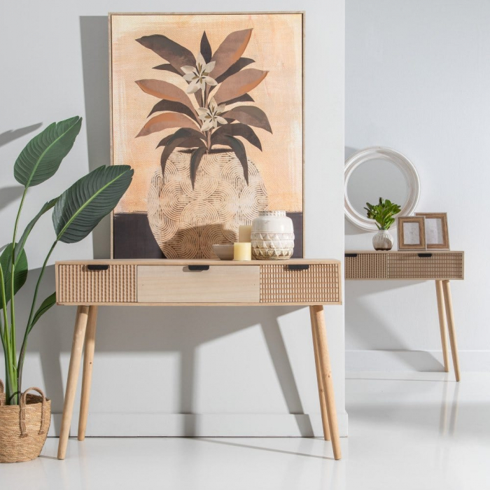 Consolă intrare Cofee din lemn de pin 90 X 40 X 77,50 CM [2]