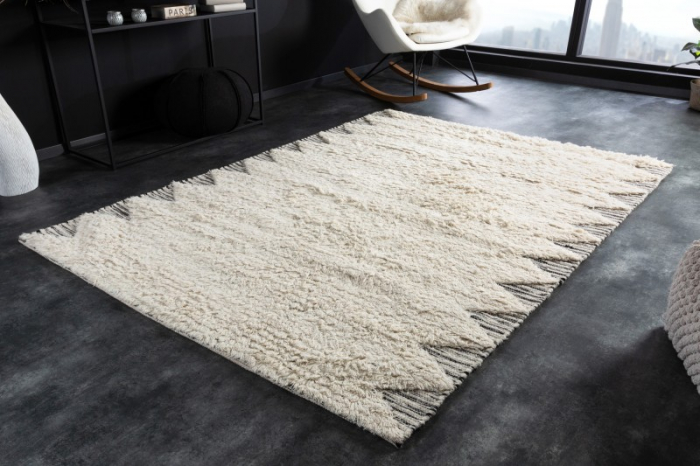 Covor COZY WOOL 230x160 cm din lana, gri/bej [2]