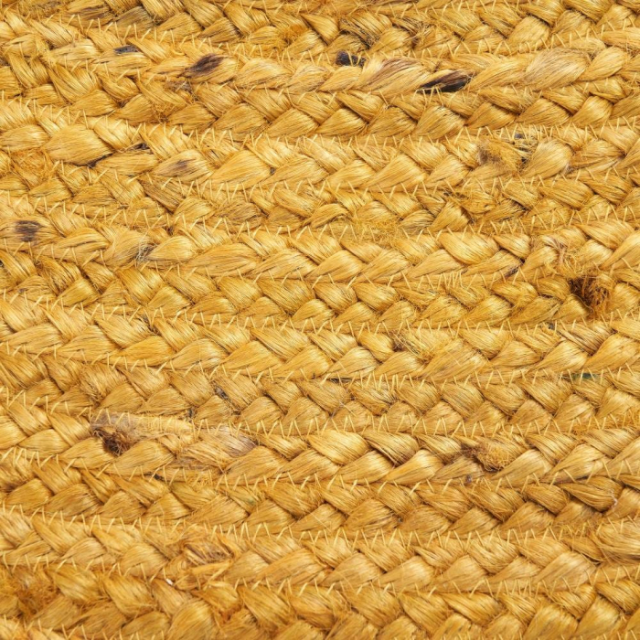 Covor din iută Ø 120 cm, galben [2]