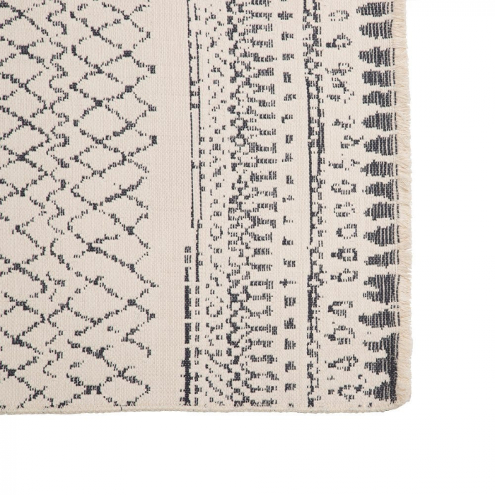 Covor din bumbac cu doua fete, gri/bej 80 X 150 CM [3]