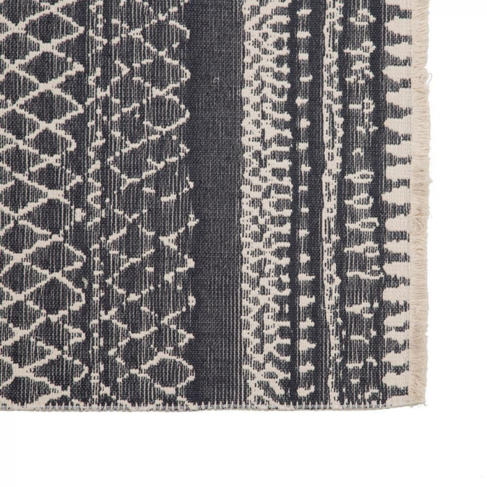 Covor din bumbac cu doua fete, gri/bej 80 X 150 CM [6]