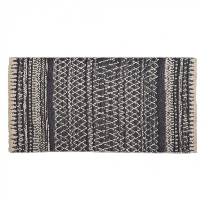 Covor din bumbac cu doua fete, gri/bej 80 X 150 CM [2]