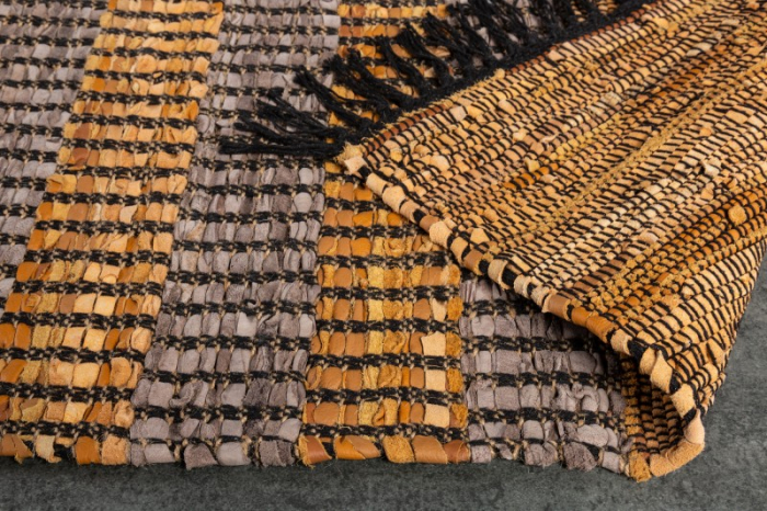 Covor din piele naturala INKA 230x160 cm, maro/gri  [3]