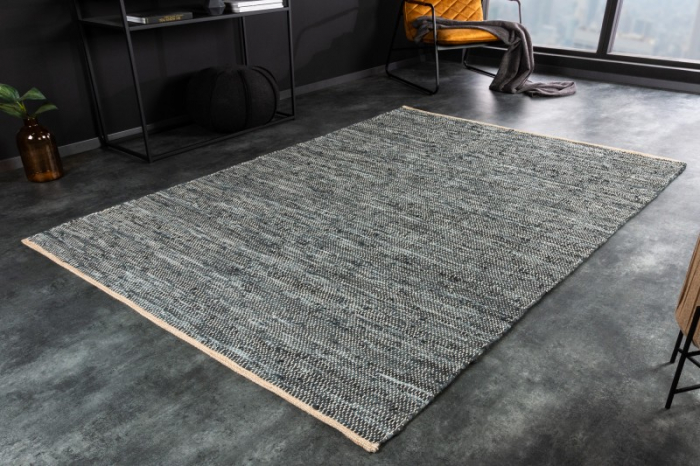 Covor din piele naturala PURE 230x160 cm, albastru  [2]