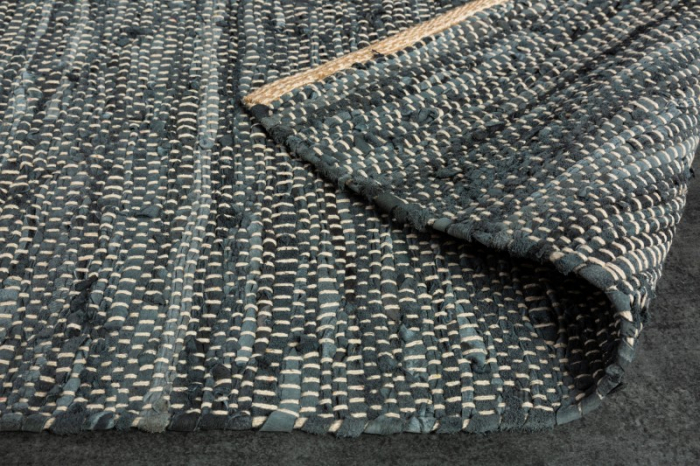 Covor din piele naturala PURE 230x160 cm, albastru  [3]