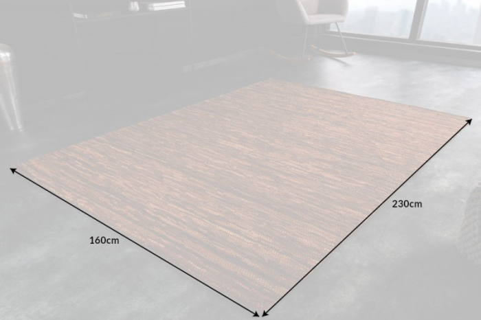 Covor din piele naturala PURE 230x160 cm, maro  [5]