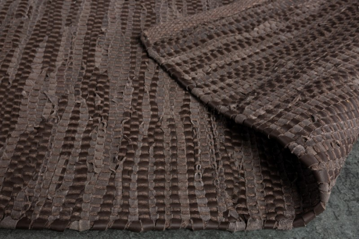Covor din piele naturala PURE 230x160 cm, maro inchis [3]
