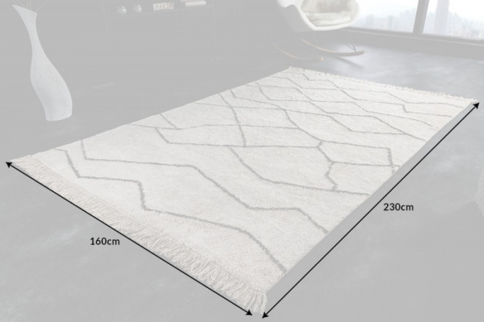 Covor EUPHORIA 230x160 cm din bumbac, bej [5]