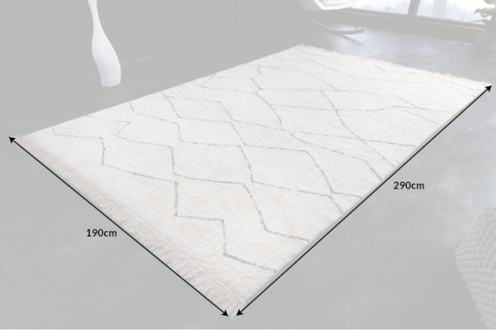 Covor EUPHORIA 290x160 cm din bumbac, bej [5]