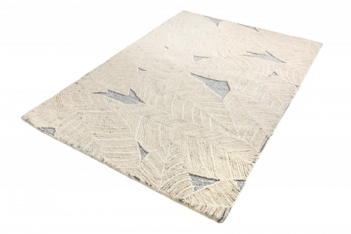 Covor  LEAF 230x160 cm din lână, gri/bej  [5]
