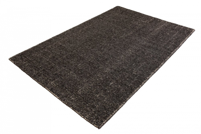 Covor lucrat manual LANA 230x160 cm, gri inchis  [1]