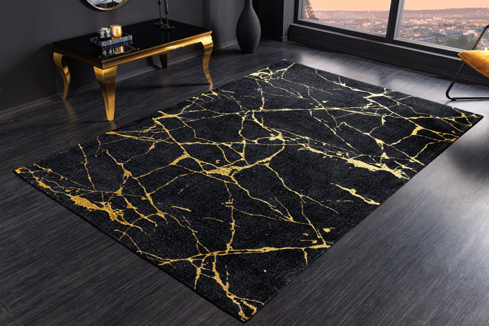 Covor MARBLE 160x240cm negru auriu [3]