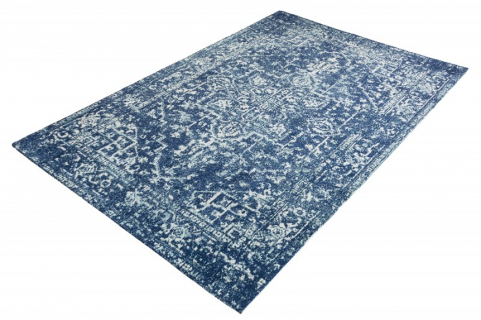 Covor oriental din bumbac HERITAGE 230x160 cm model vintage, albastru [4]