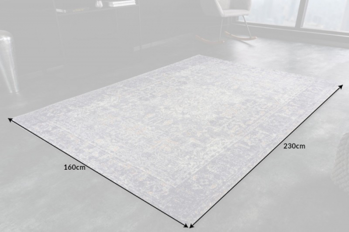Covor oriental din bumbac OLD MARRAKESH 230x160 cm, albastru [5]